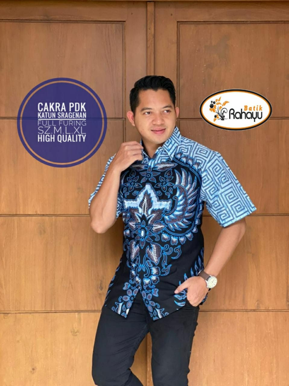 cover-CAKRA KEMEJA BATIK PRIA SOLO LENGAN PENDEK LAPIS FURING BY RAHAYU-1