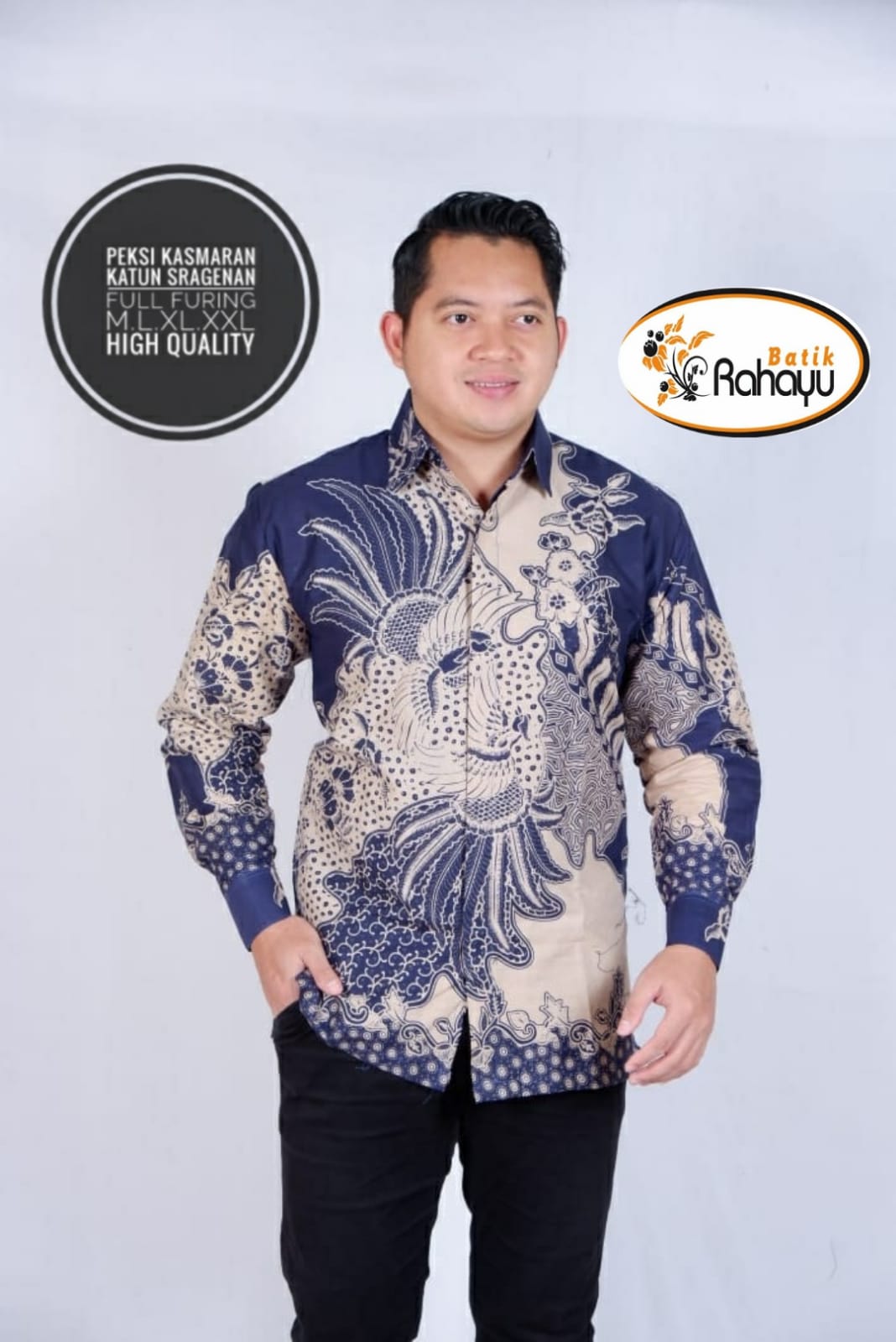 cover-PEKSI KASMARAN KEMEJA BATIK PRIA SOLO LENGAN PANJANG LAPIS FURING BY RAHAYU-1