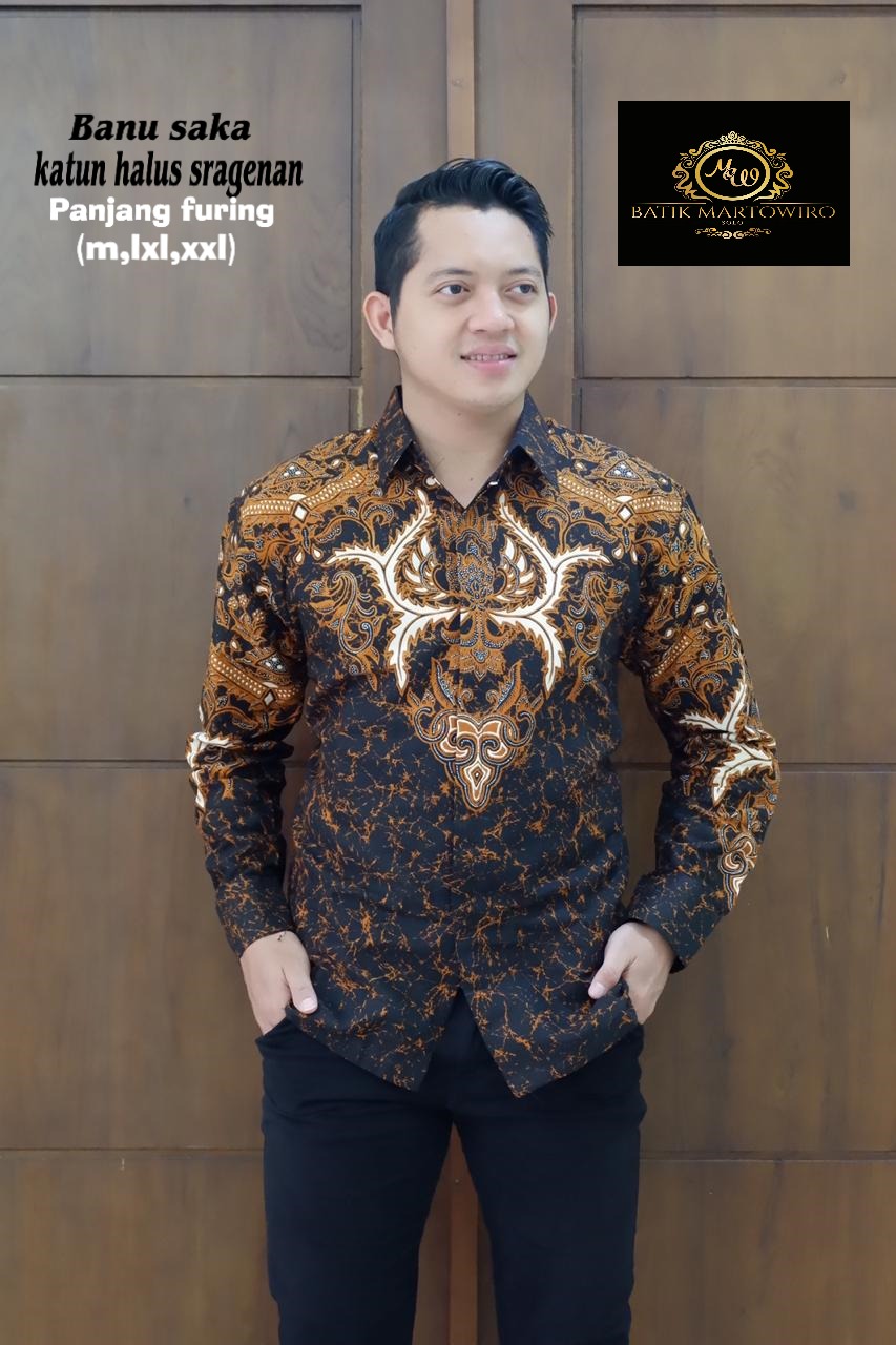 cover-BANU SAKA SOGAN KEMEJA BATIK PRIA SOLO LENGAN PANJANG LAPIS FURING BY MARTOWIRO-1