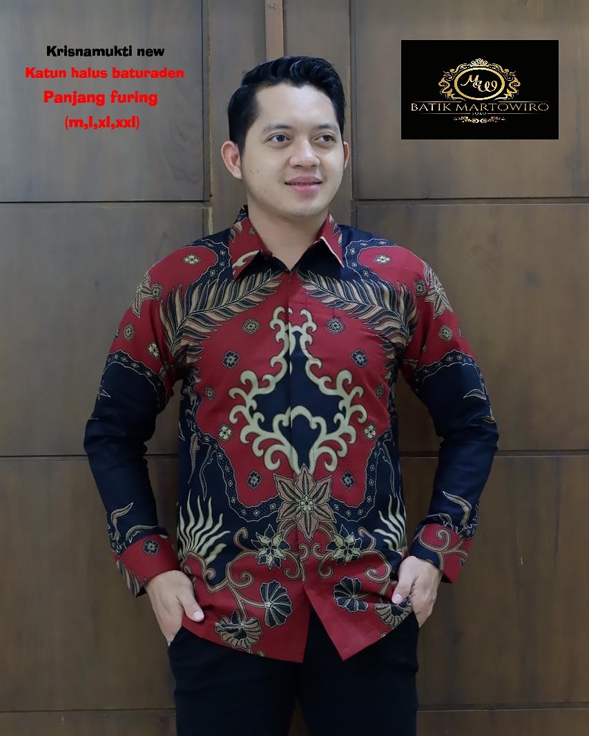 cover-KRISNAMUKTI NEW ABANG Kemeja Batik Pria Solo Lengan Panjang Lapis Furing BY MARTOWIRO-1