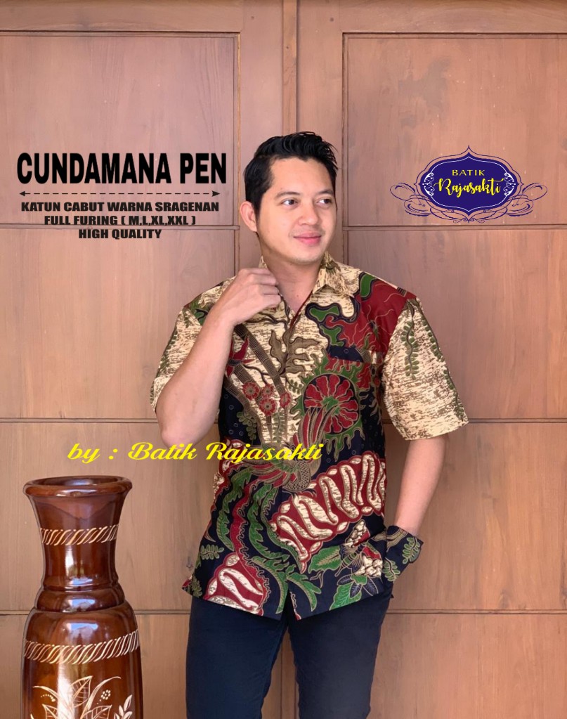 cover-CUNDAMANA PEN Kemeja Batik Pria Solo Lengan Pendek Lapis Furing BY RAJASAKTI-1