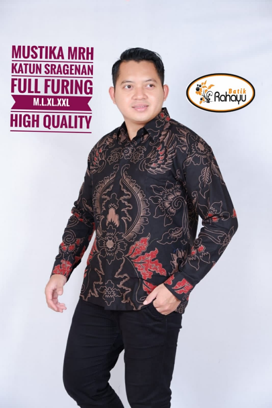 cover-MUSTIKA MERAH KEMEJA BATIK PRIA SOLO LENGAN PANJANG LAPIS FURING BY RAHAYU-1
