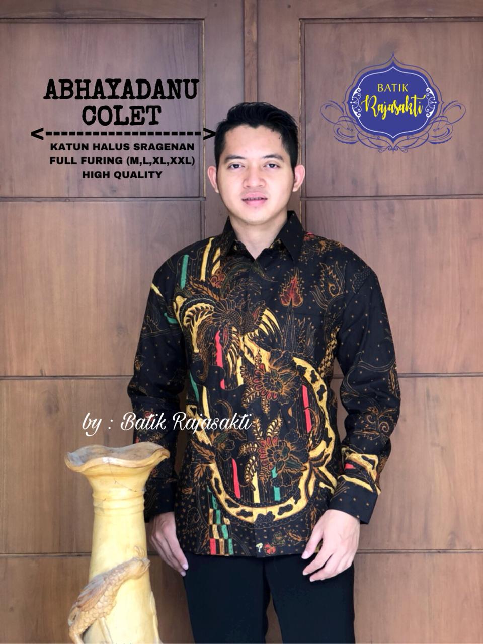 cover-ABHAYADANU COLET KEMEJA BATIK PRIA SOLO LENGAN PANJANG LAPIS FURING BY RAJASAKTI-1