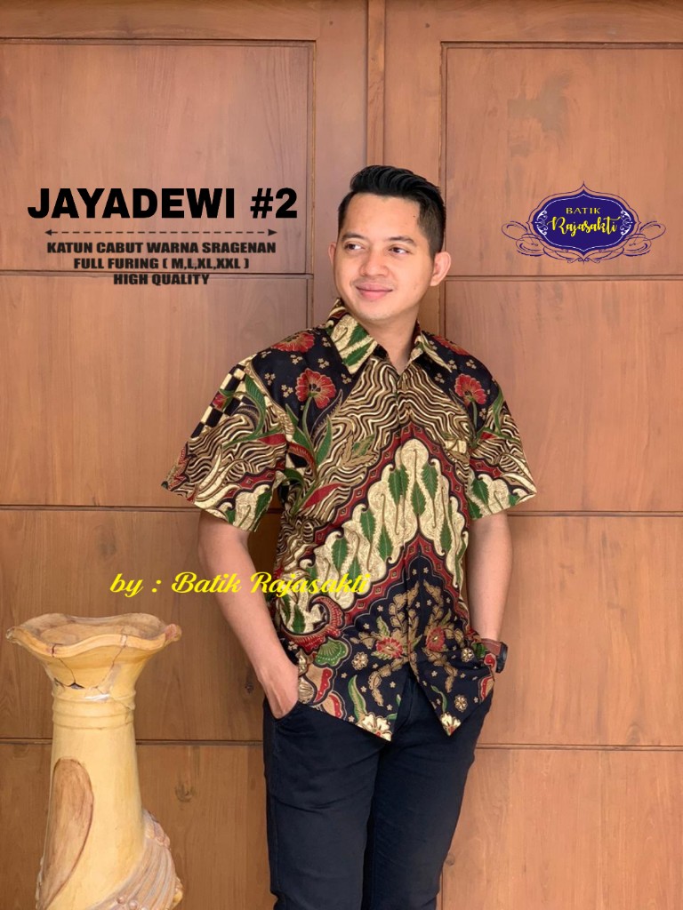 cover-JAYADEWI 2 Kemeja Batik Pria Solo Lengan Pendek Lapis Furing BY RAJASAKTI-1