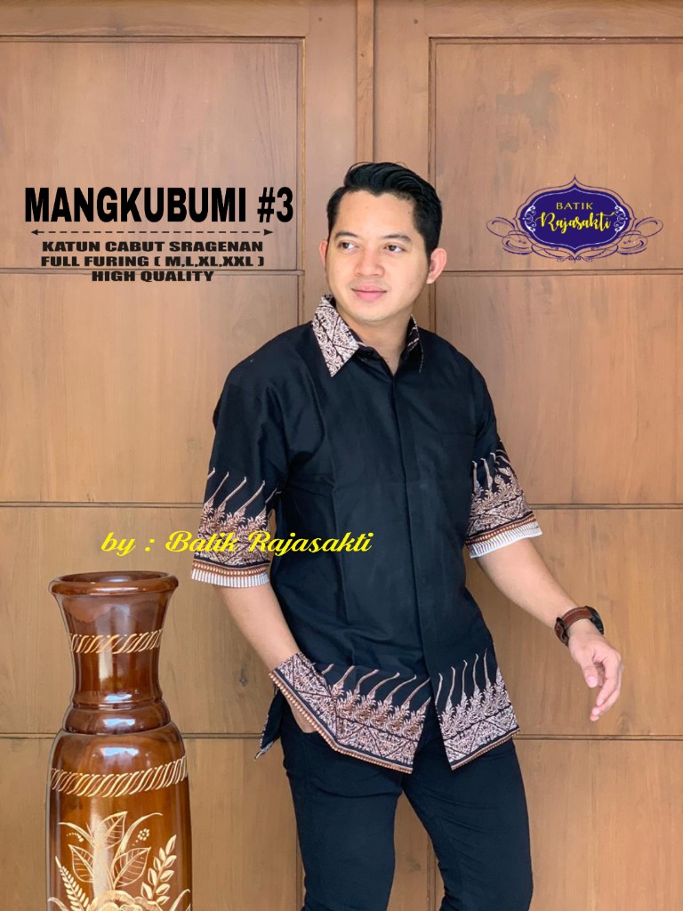 cover-MANGKUBUMI 3 Kemeja Batik Pria Solo Lengan Pendek Lapis Furing BY RAJASAKTI-1