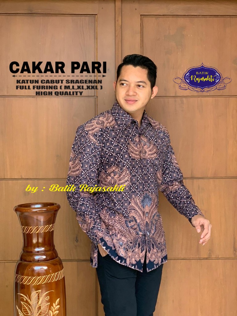 cover-CAKAR PARI Kemeja Batik Pria Solo Lengan Panjang Lapis Furing BY RAJASAKTI-1
