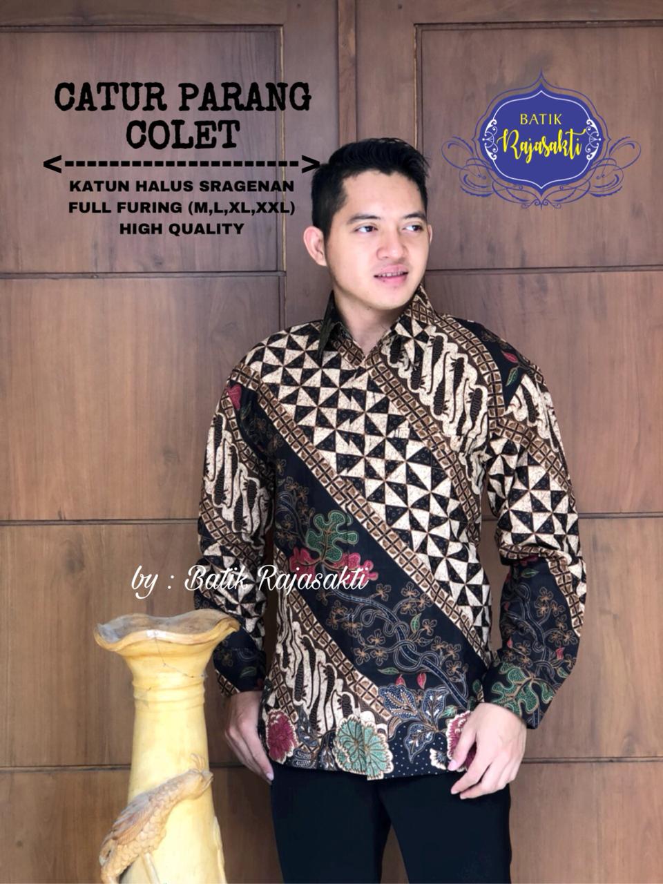 cover-CATUR PARANG COLET Kemeja Batik Pria Solo Lengan Panjang Lapis Furing BY RAJASAKTI-1