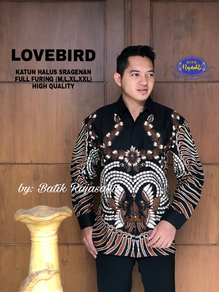 cover-LOVEBIRD Kemeja Batik Pria Solo Lengan Panjang Lapis Furing BY RAJASAKTI-1