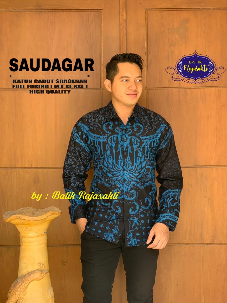 cover-SAUDAGAR Kemeja Batik Pria Solo Lengan Panjang Lapis Furing BY RAJASAKTI-1
