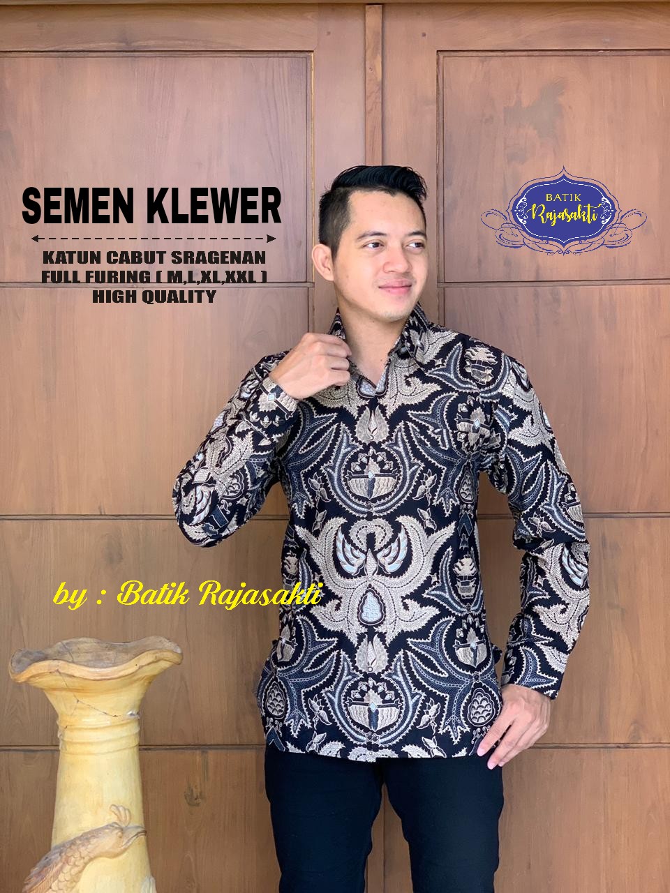 cover-SEMEN KLEWER Kemeja Batik Pria Solo Lengan Panjang Lapis Furing BY RAJASAKTI-1