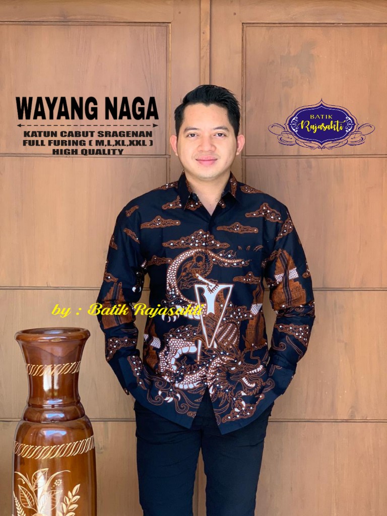 cover-WAYANG NAGA Kemeja Batik Pria Solo Lengan Panjang Lapis Furing BY RAJASAKTI-1