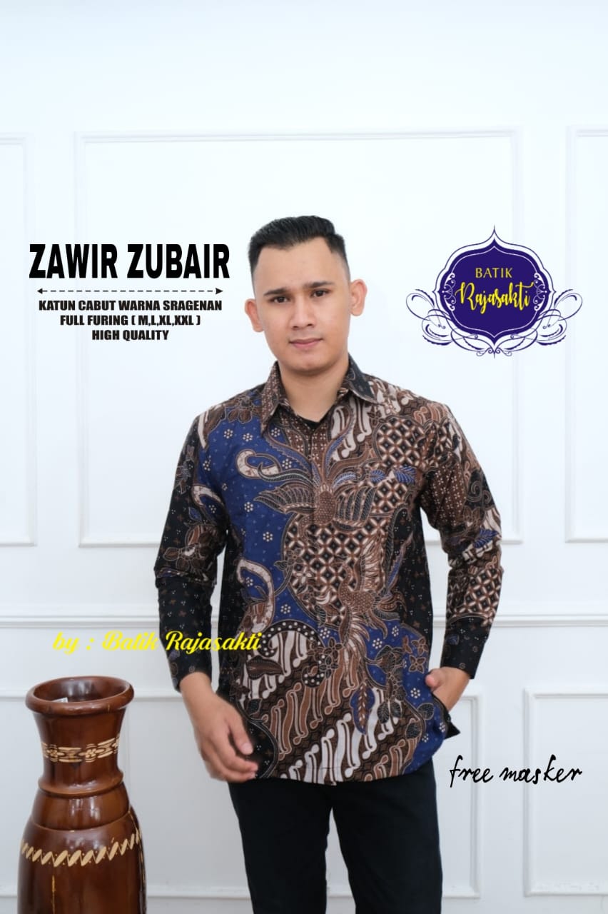 cover-ZAWIR ZUBAIR Kemeja Batik Pria Solo Lengan Panjang Lapis Furing BY RAJASAKTI-1