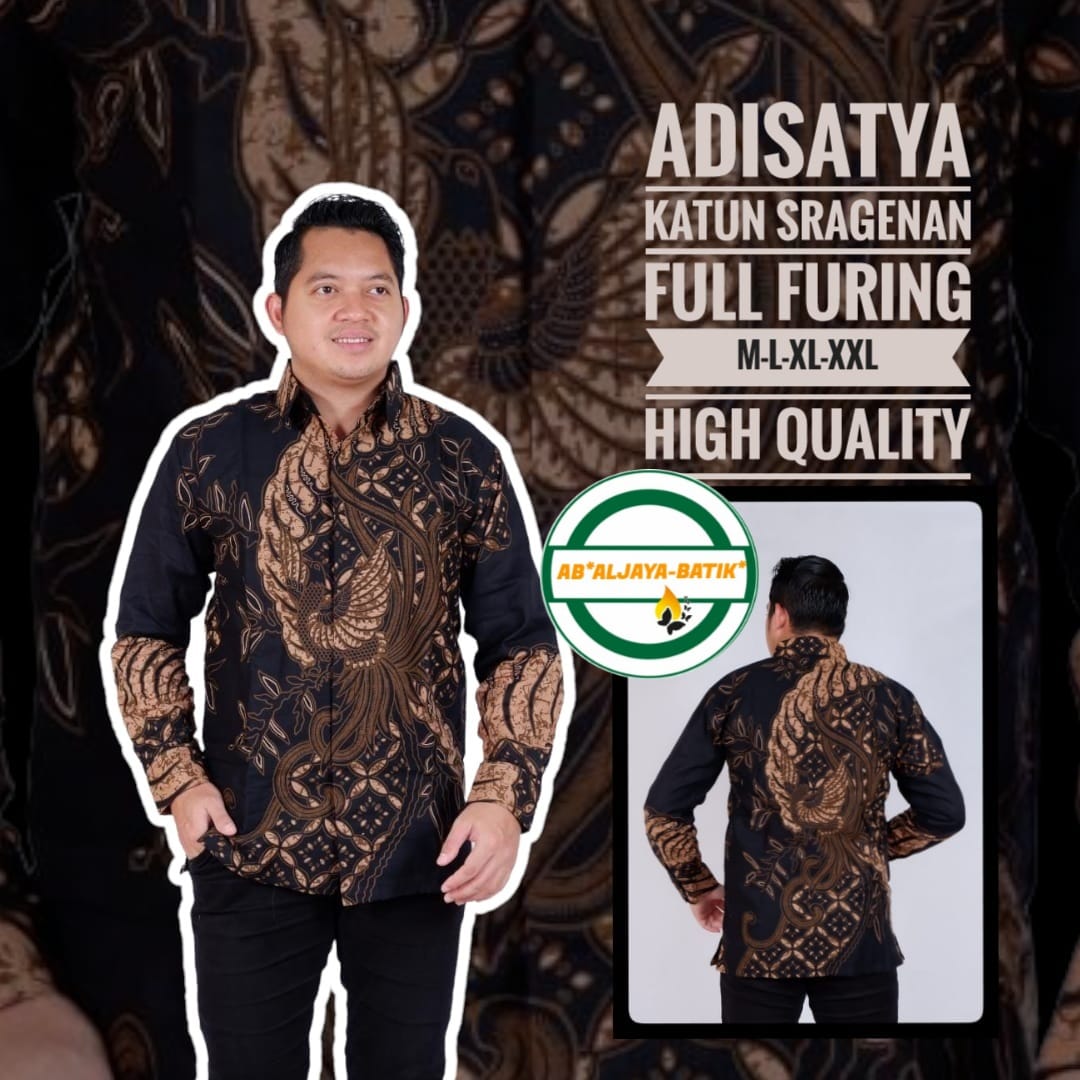 cover-ADISATYA Kemeja Batik Pria Solo Lengan Panjang Lapis Furing BY ALJAYA-1
