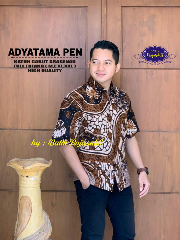 cover-ADYATAMA KEMEJA BATIK PRIA SOLO LENGAN PENDEK LAPIS FURING BY RAJASAKTI-1