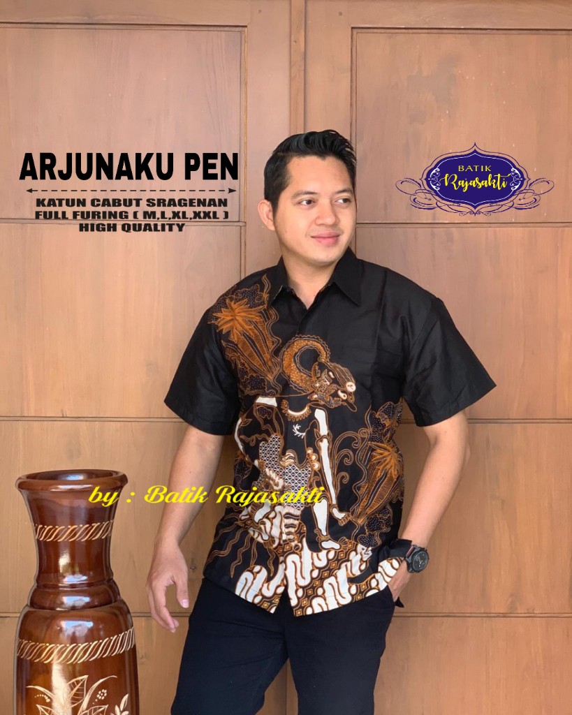 cover-ARJUNAKU KEMEJA BATIK PRIA SOLO LENGAN PENDEK LAPIS FURING BY RAJASAKTI-1
