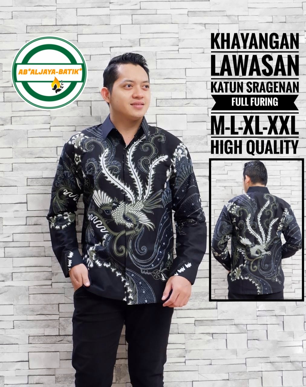 cover-KHAYANGAN LAWASAN Kemeja Batik Pria Solo Lengan Panjang Lapis Furing BY ALJAYA-1