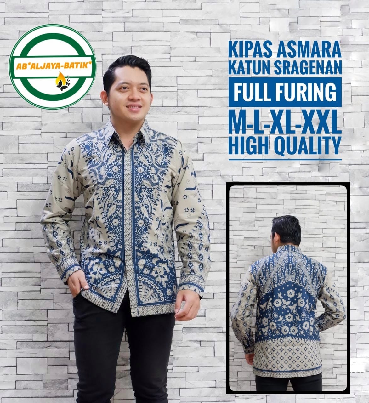 cover-KIPAS ASMARA Kemeja Batik Pria Solo Lengan Panjang Lapis Furing BY ALJAYA-1