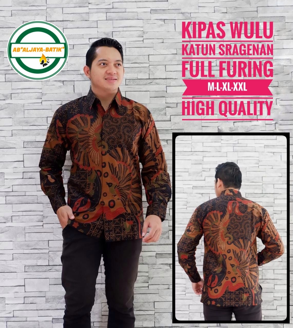 cover-KIPAS WULU ALJAYA Kemeja Batik Pria Solo Lengan Panjang Lapis Furing BY ALJAYA-1