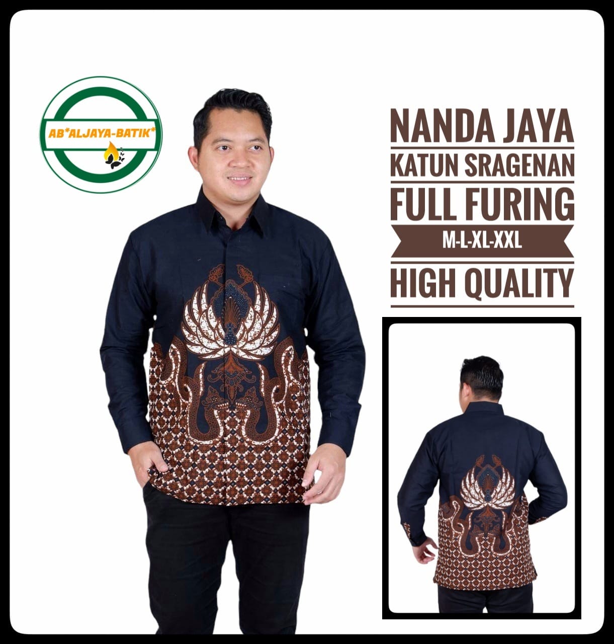 cover-NANDA JAYA Kemeja Batik Pria Solo Lengan Panjang Lapis Furing BY ALJAYA-1