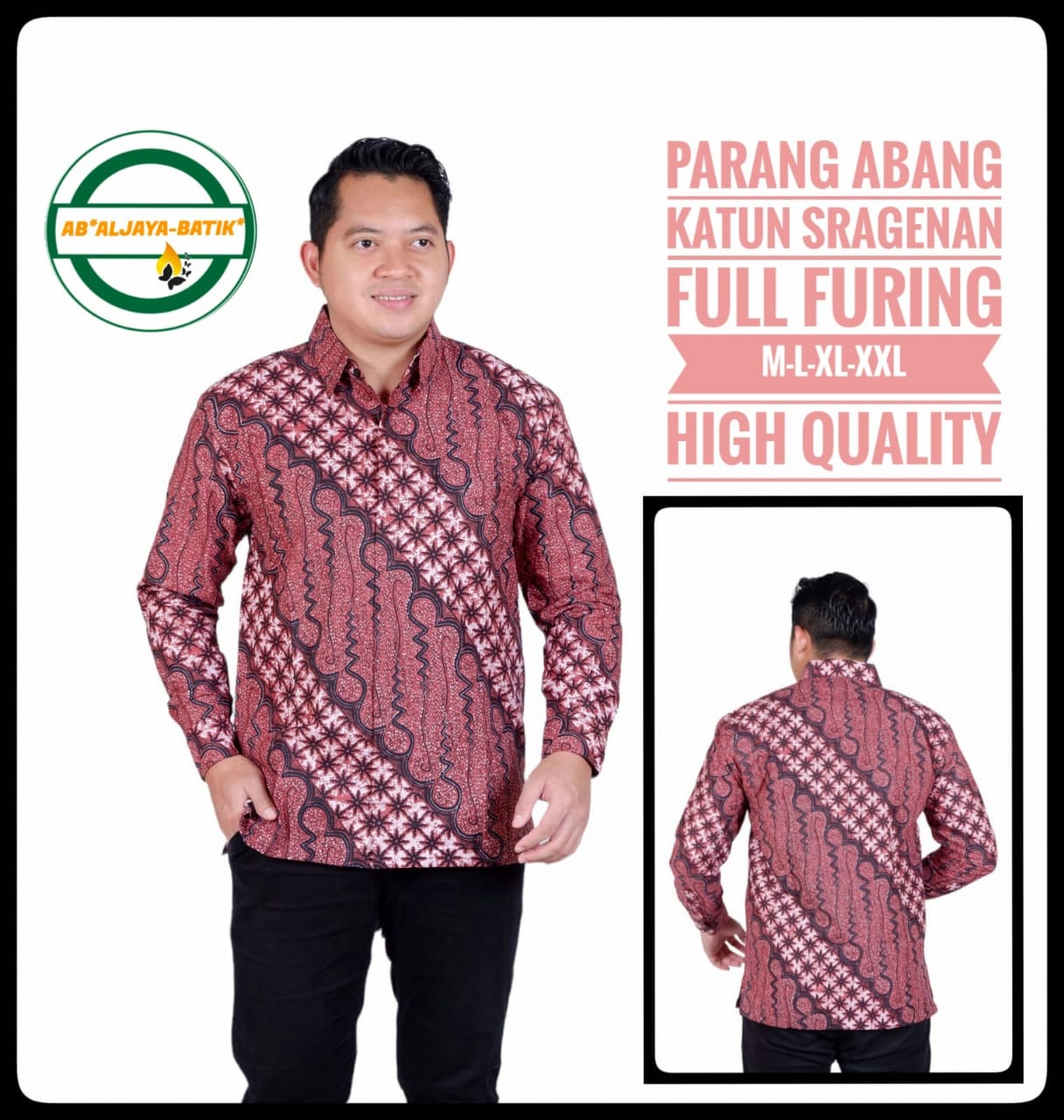 cover-PARANG ABANG Kemeja Batik Pria Solo Lengan Panjang Lapis Furing BY ALJAYA-1
