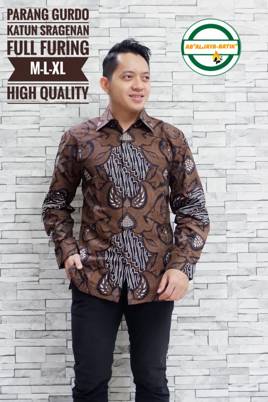cover-PARANG GURDO Kemeja Batik Pria Solo Lengan Panjang Lapis Furing BY ALJAYA-1