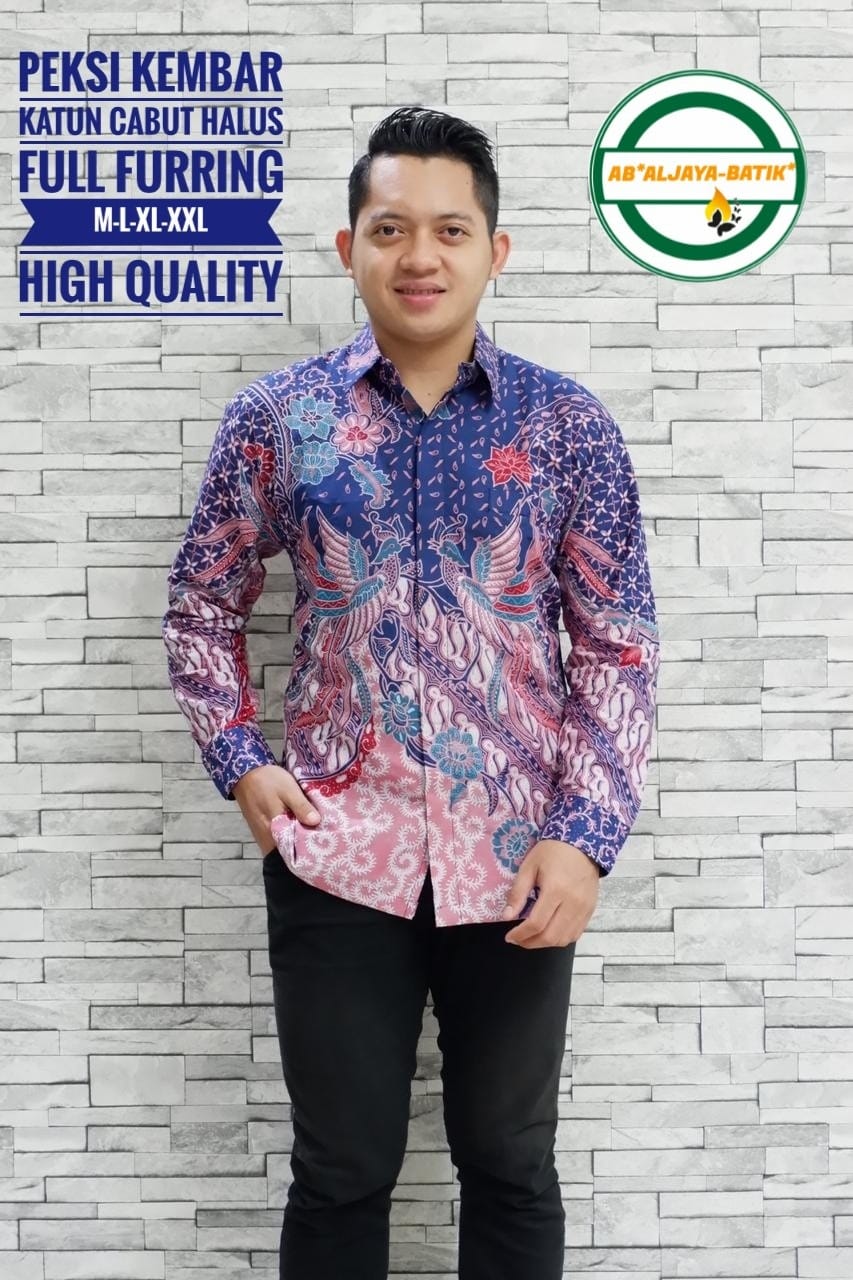 cover-PEKSI KEMBAR Kemeja Batik Pria Solo Lengan Panjang Lapis Furing BY ALJAYA-1