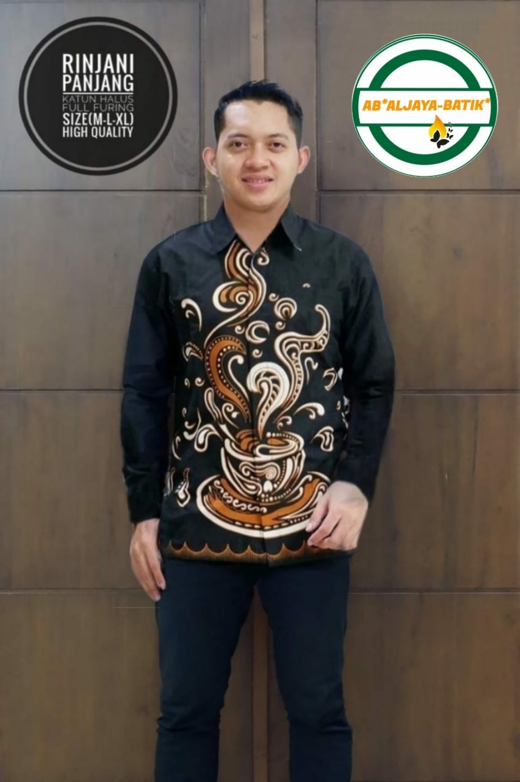 cover-RINJANI Kemeja Batik Pria Solo Lengan Panjang Lapis Furing BY ALJAYA-1