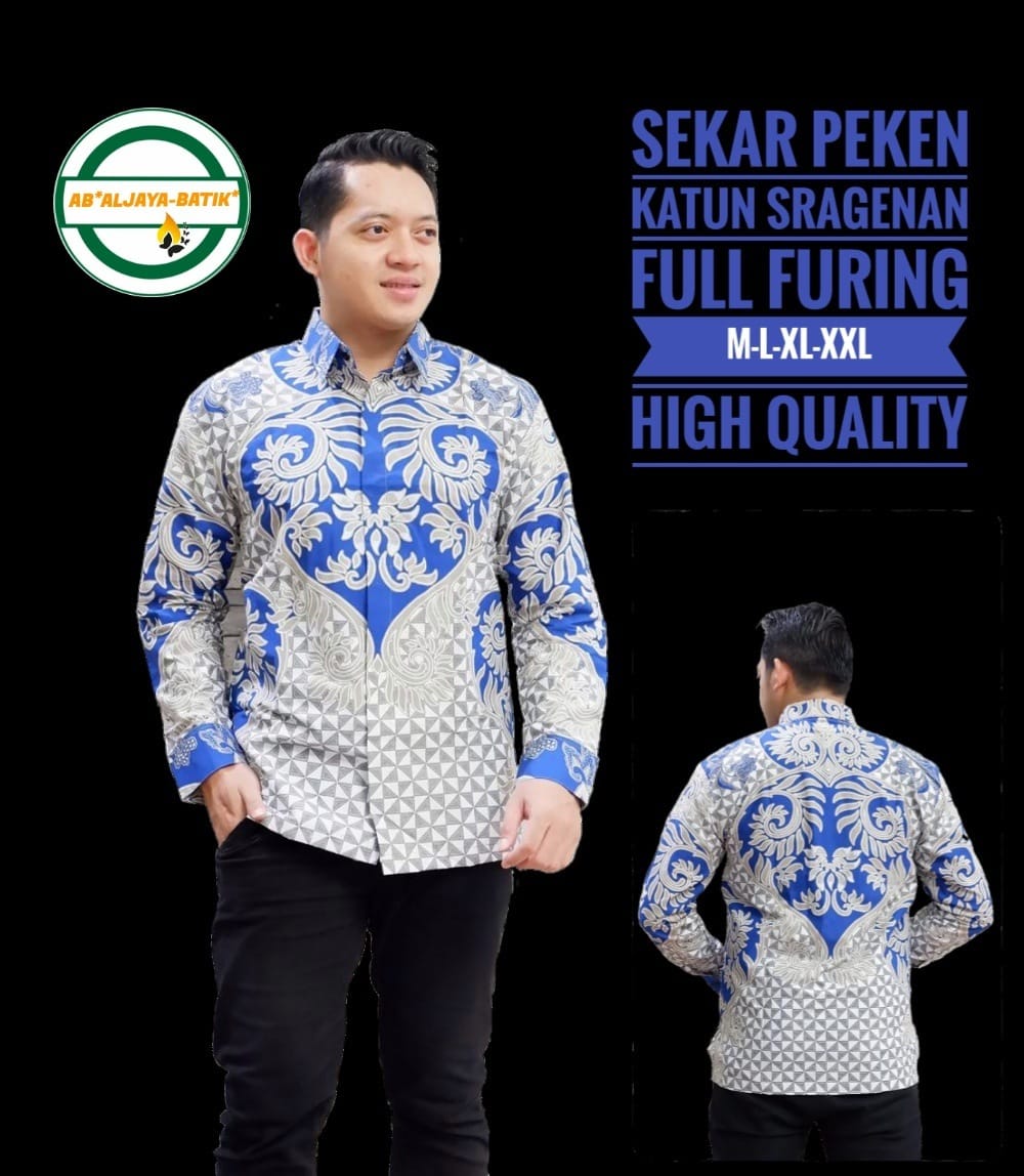 cover-SEKAR PEKEN Kemeja Batik Pria Solo Lengan Panjang Lapis Furing BY ALJAYA-1