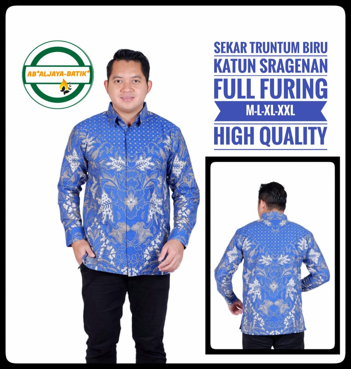 cover-SEKAR TRUNTUM Kemeja Batik Pria Solo Lengan Panjang Lapis Furing BY ALJAYA-1