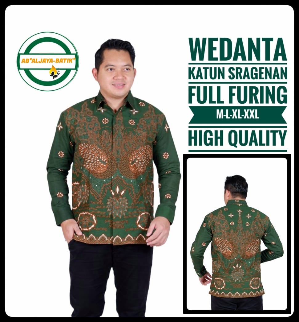 cover-WEDANTA Kemeja Batik Pria Solo Lengan Panjang Lapis Furing BY ALJAYA-1