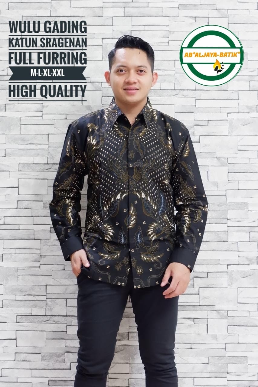 cover-WULU GADING Kemeja Batik Pria Solo Lengan Panjang Lapis Furing BY ALJAYA-1