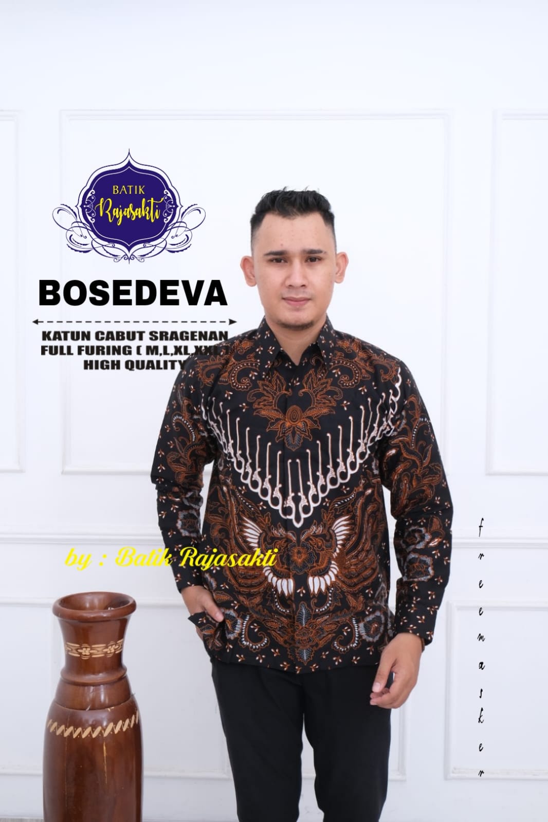 cover-BOSEDEVA KEMEJA BATIK PRIA SOLO LENGAN PANJANG LAPIS FURING BY RAJASAKTI-1