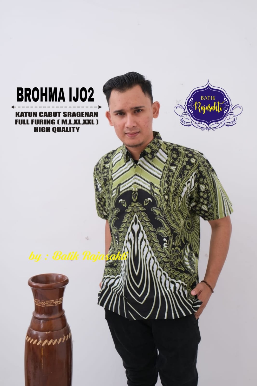 cover-BROHMA IJO 2 KEMEJA BATIK PRIA SOLO LENGAN PENDEK LAPIS FURING BY RAJASAKTI-1