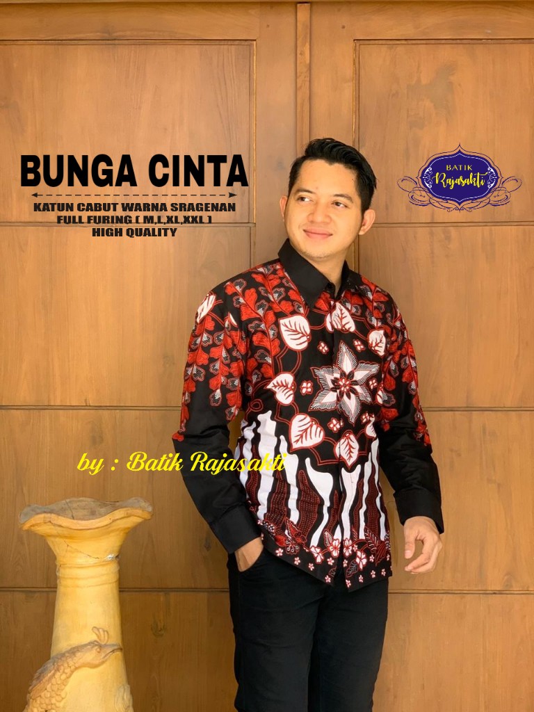 cover-BUNGA CINTA KEMEJA BATIK PRIA SOLO LENGAN PANJANG LAPIS FURING BY RAJASAKTI-1