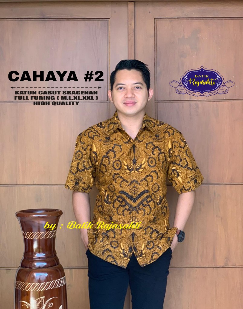 cover-CAHAYA 2 KEMEJA BATIK PRIA SOLO LENGAN PENDEK LAPIS FURING BY RAJASAKTI-1