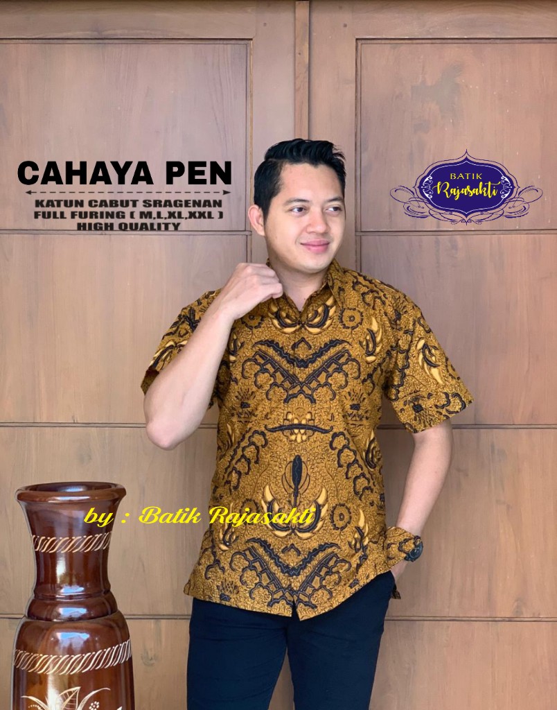 cover-CAHAYA KEMEJA BATIK PRIA SOLO LENGAN PENDEK LAPIS FURING BY RAJASAKTI-1