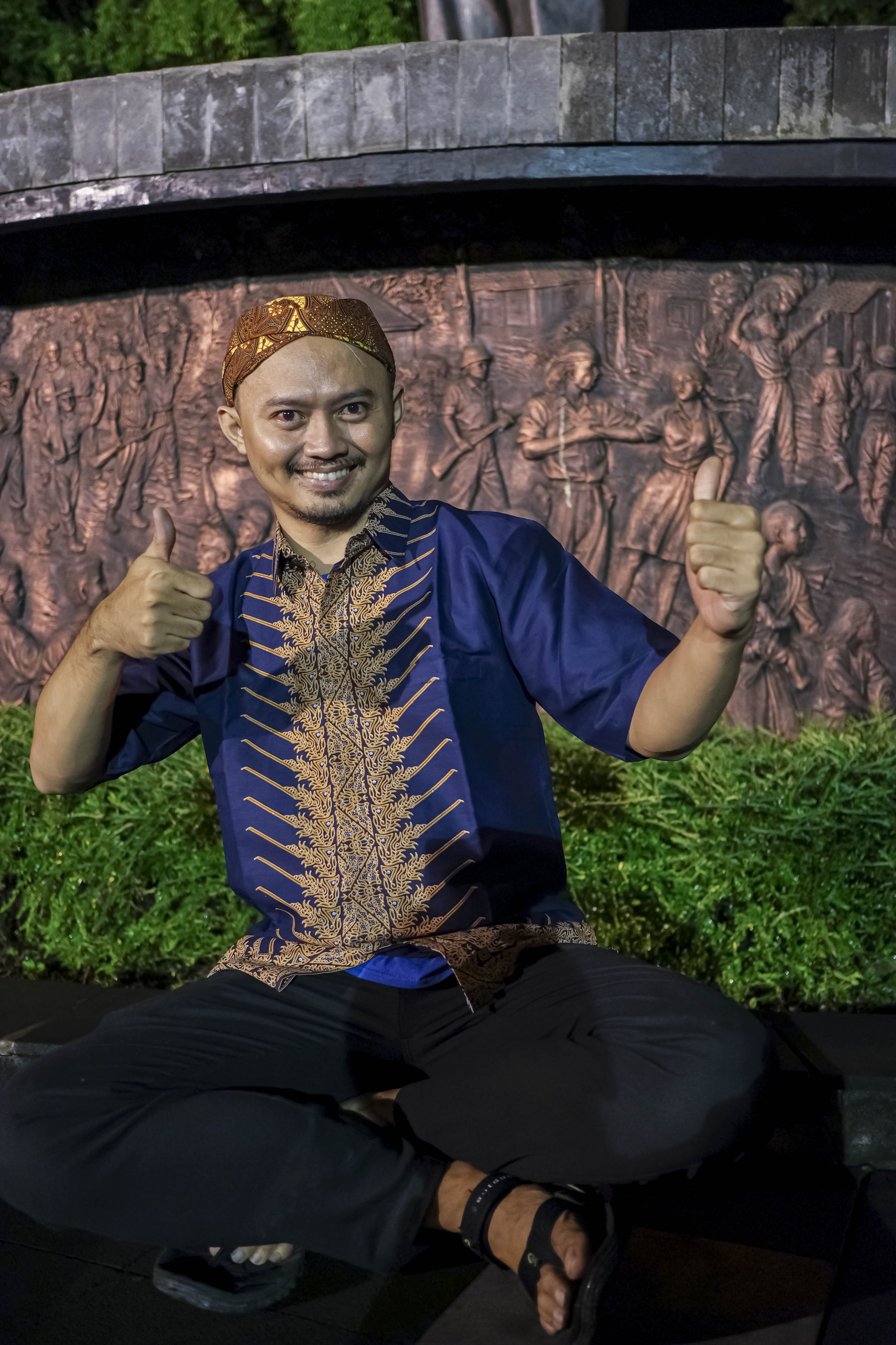 img-MODANG NAVY Kemeja Batik Pria Solo Lengan Pendek Lapis Furing BY Mbahblangkonsolo-5