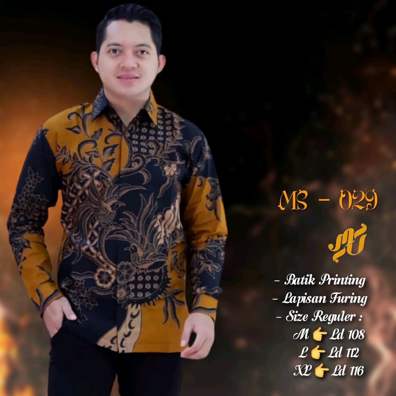 cover-AJI KUNING Kemeja Batik Pria Solo Lengan Panjang Lapis Furing BY MUKTI UTOMO-1