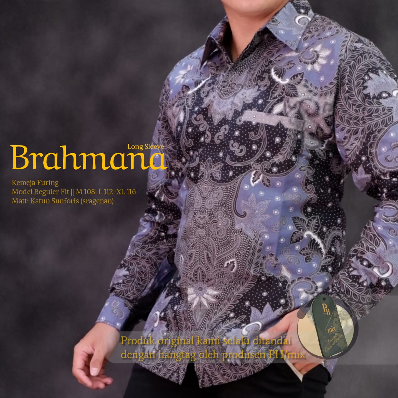 cover-BRAHMANA Kemeja Batik Pria Solo Lengan Panjang Lapis Furing BY MUKTI UTOMO-1