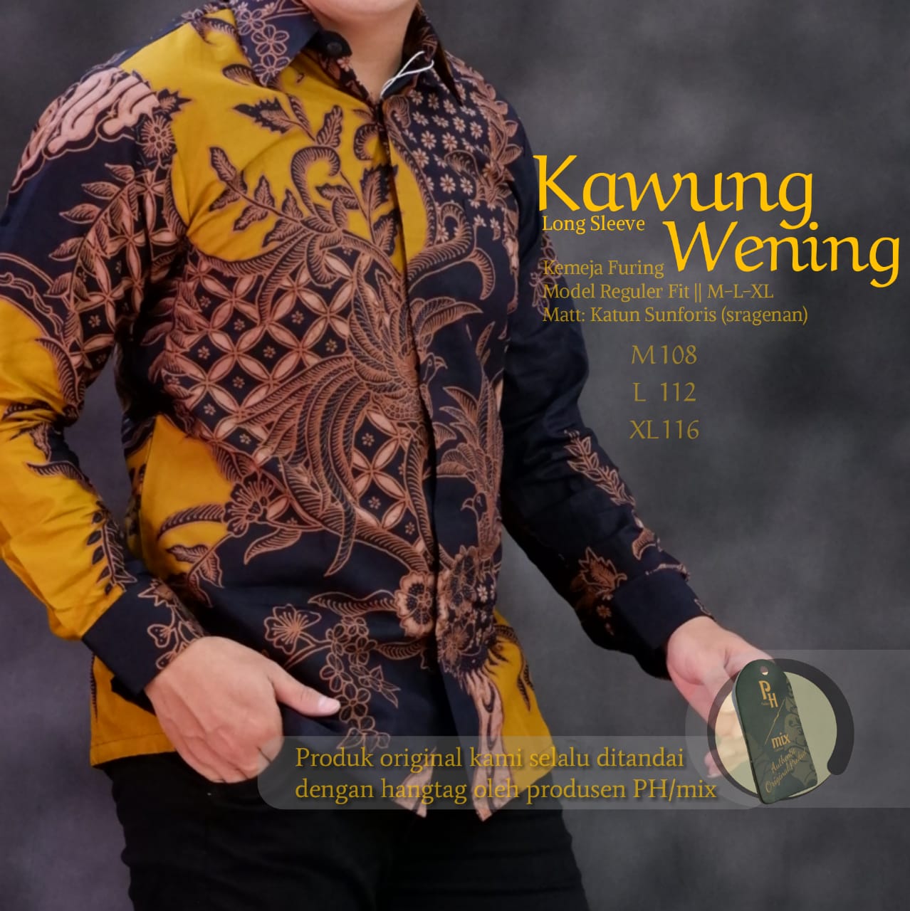 cover-KAWUNG WENING Kemeja Batik Pria Solo Lengan Panjang Lapis Furing BY MUKTI UTOMO-1