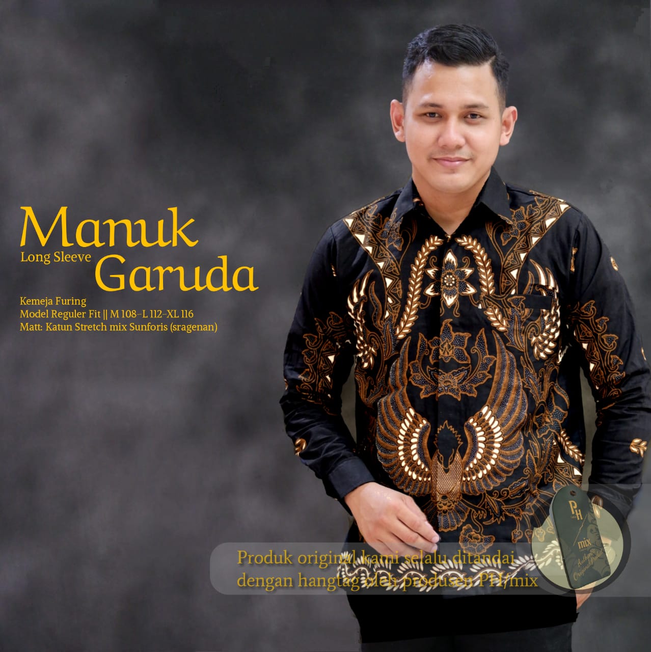 cover-MANUK GARUDA Kemeja Batik Pria Solo Lengan Panjang Lapis Furing BY MUKTI UTOMO-1