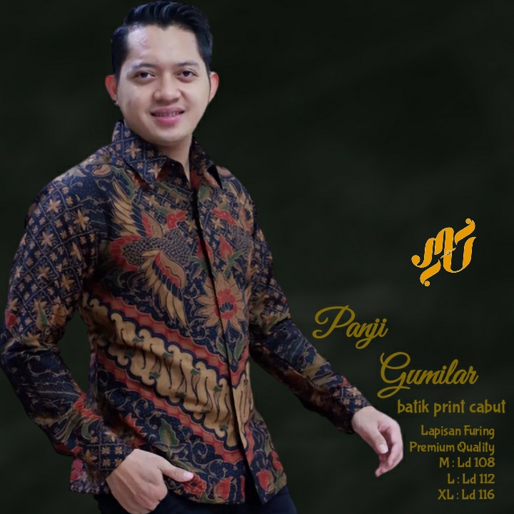 cover-PANJI GUMILAR Kemeja Batik Pria Solo Lengan Panjang Lapis Furing BY MUKTI UTOMO-1