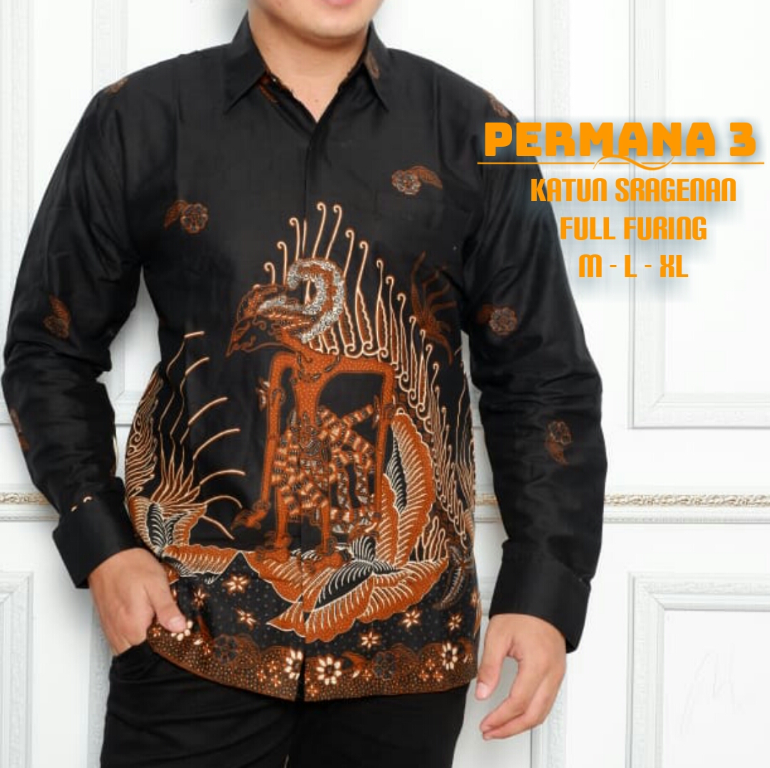 cover-PERMANA 3 Kemeja Batik Pria Solo Lengan Panjang Lapis Furing BY MUKTI UTOMO-1