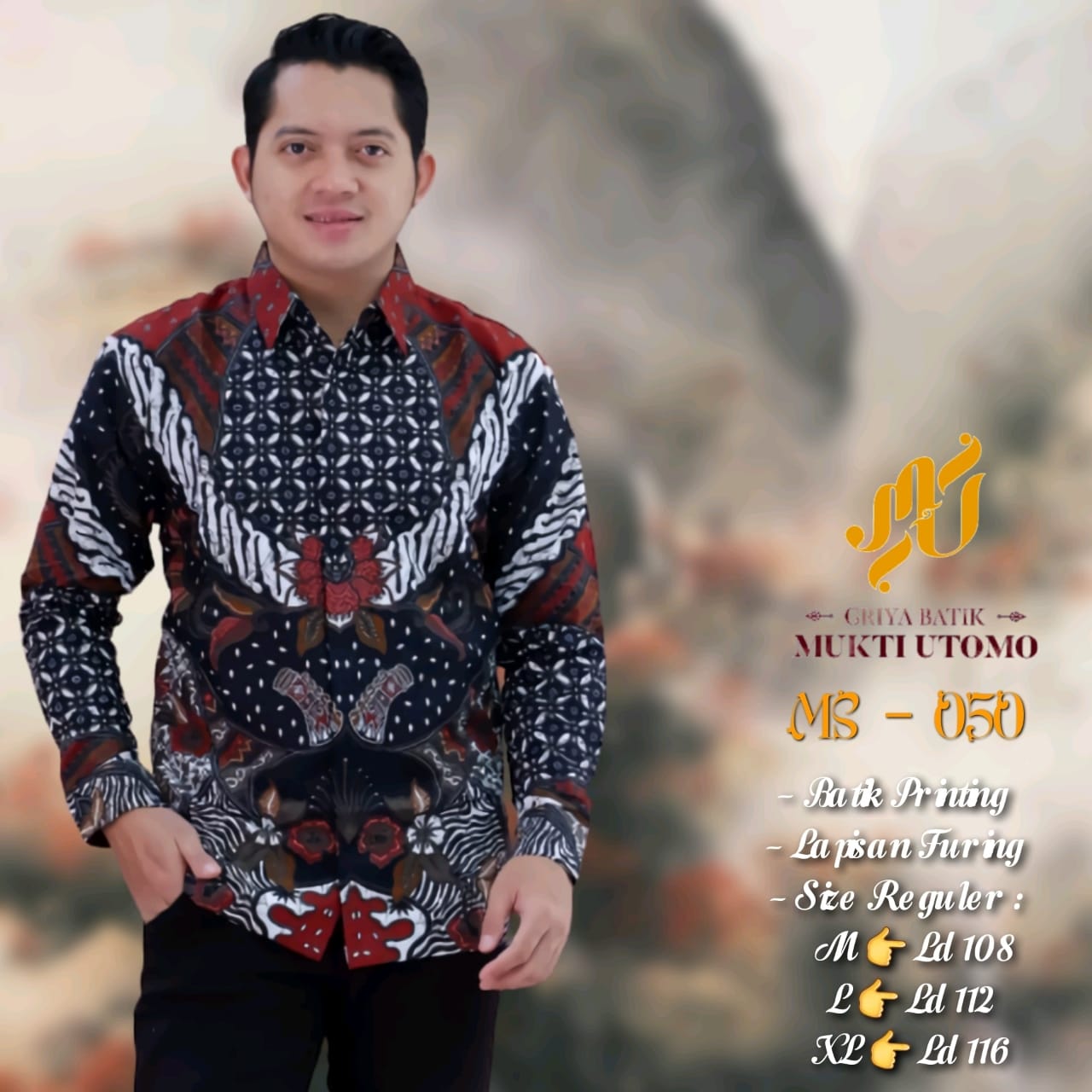 cover-RUKMA Kemeja Batik Pria Solo Lengan Panjang Lapis Furing BY MUKTI UTOMO-1