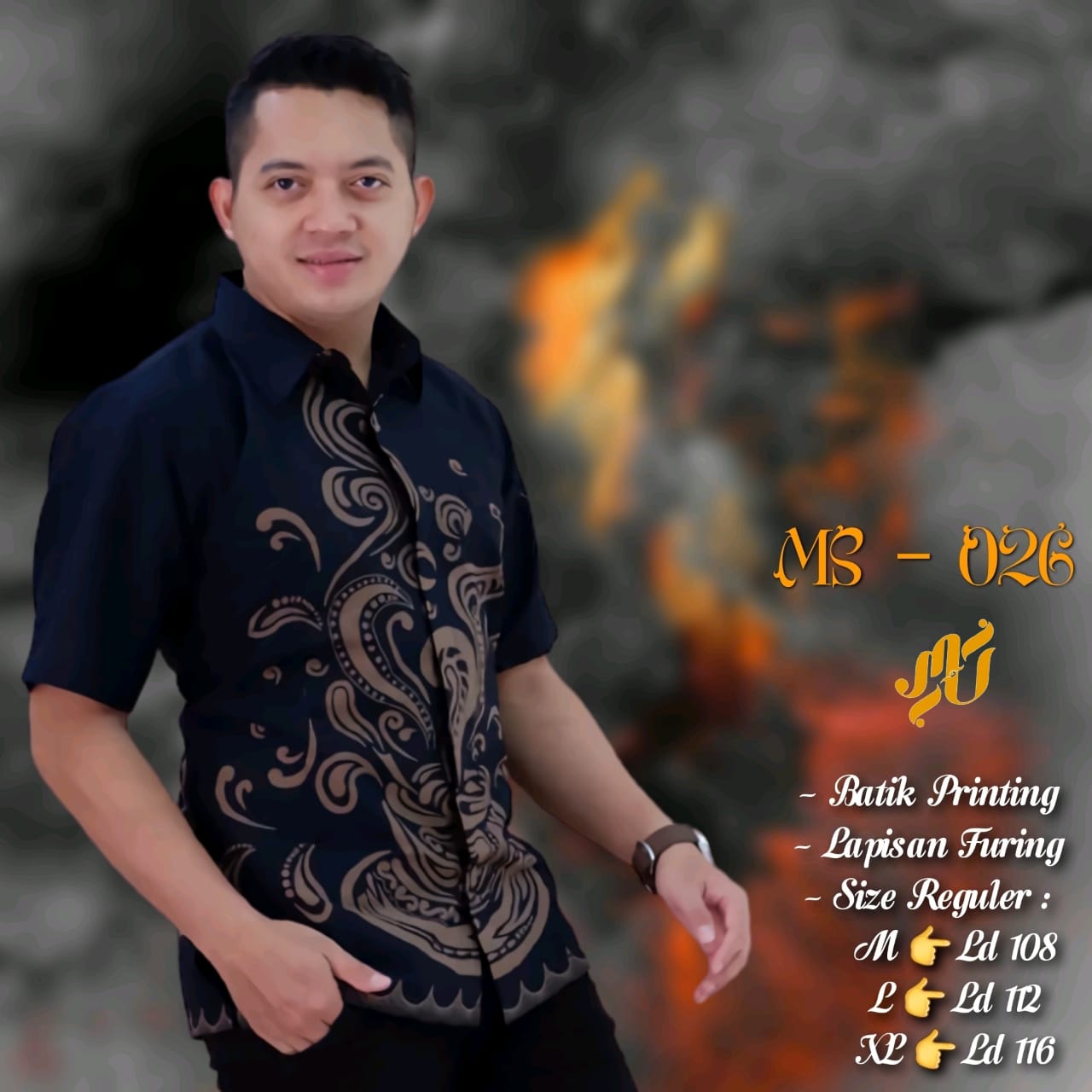 cover-KOPI HITAM Kemeja Batik Pria Solo Lengan Pendek Lapis Furing BY MUKTI UTOMO-1