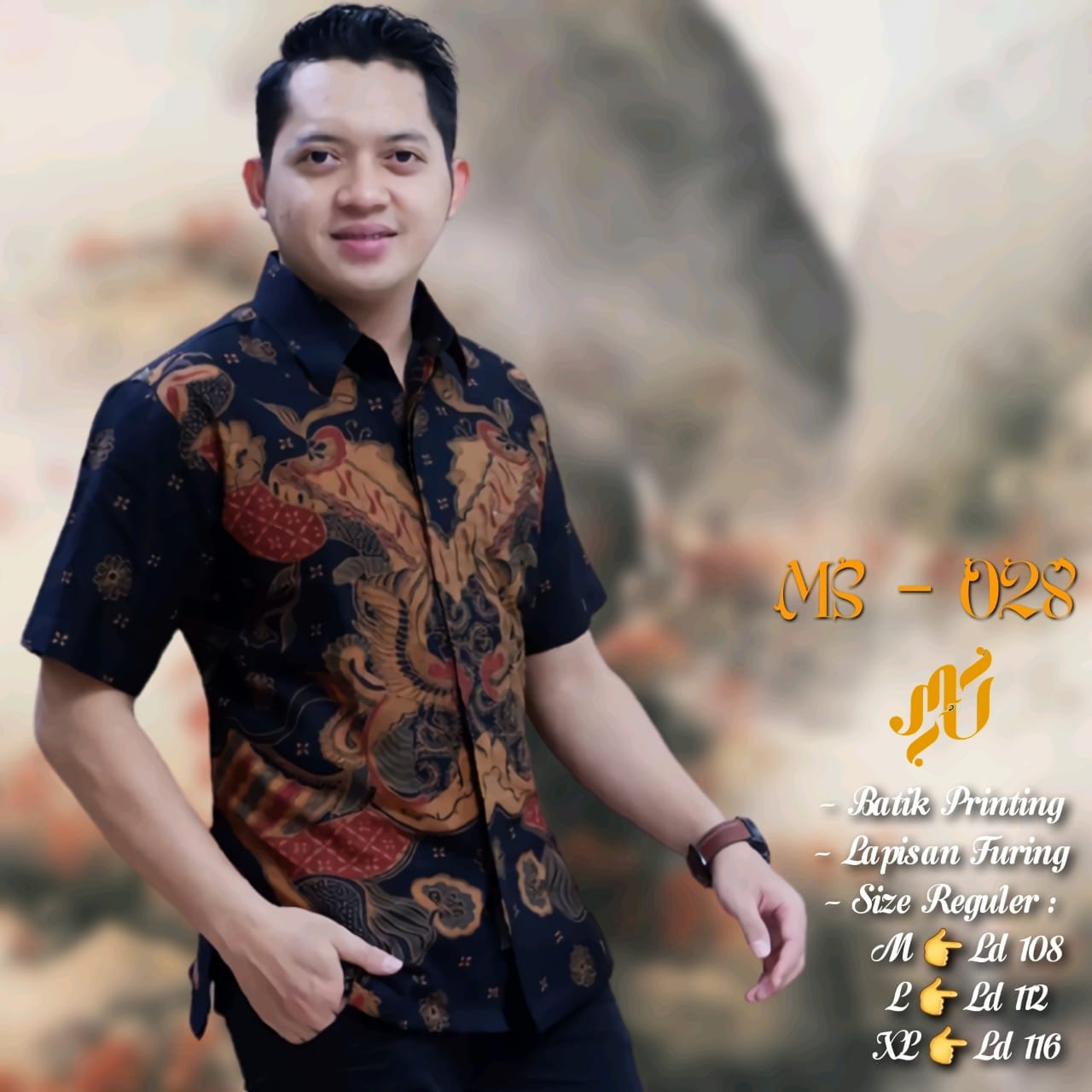 cover-PARANG UTOMO Kemeja Batik Pria Solo Lengan Pendek Lapis Furing BY MUKTI UTOMO-1