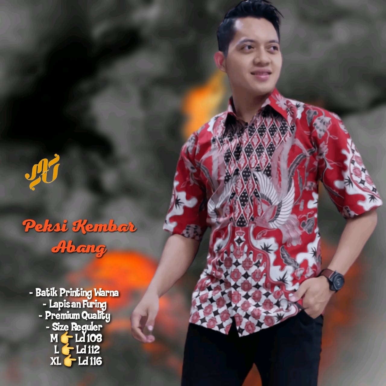 cover-PEKSI KEMBAR Kemeja Batik Pria Solo Lengan Pendek Lapis Furing BY MUKTI UTOMO-1