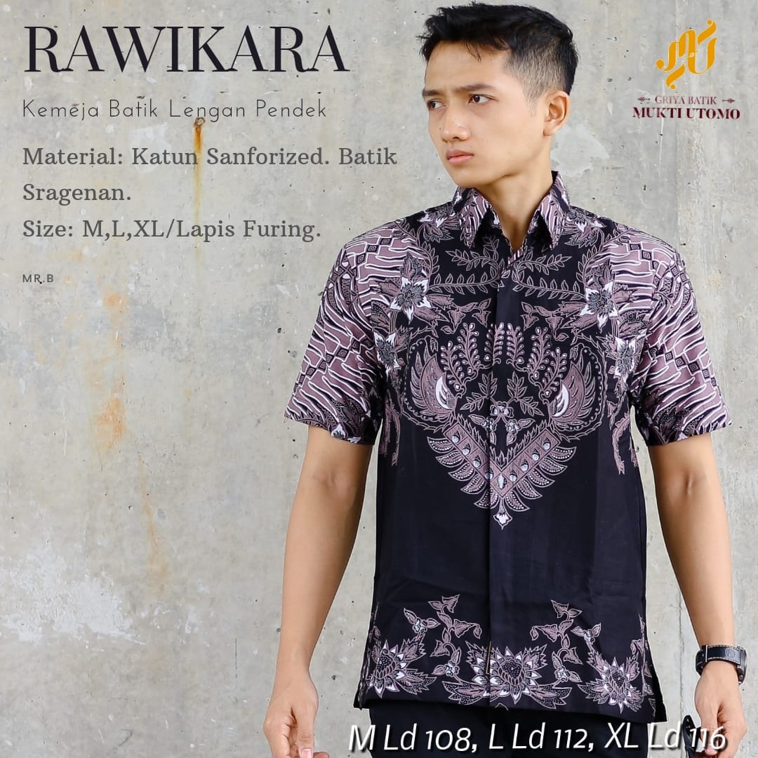 cover-RAWAKIRA Kemeja Batik Pria Solo Lengan Pendek Lapis Furing BY MUKTI UTOMO-1