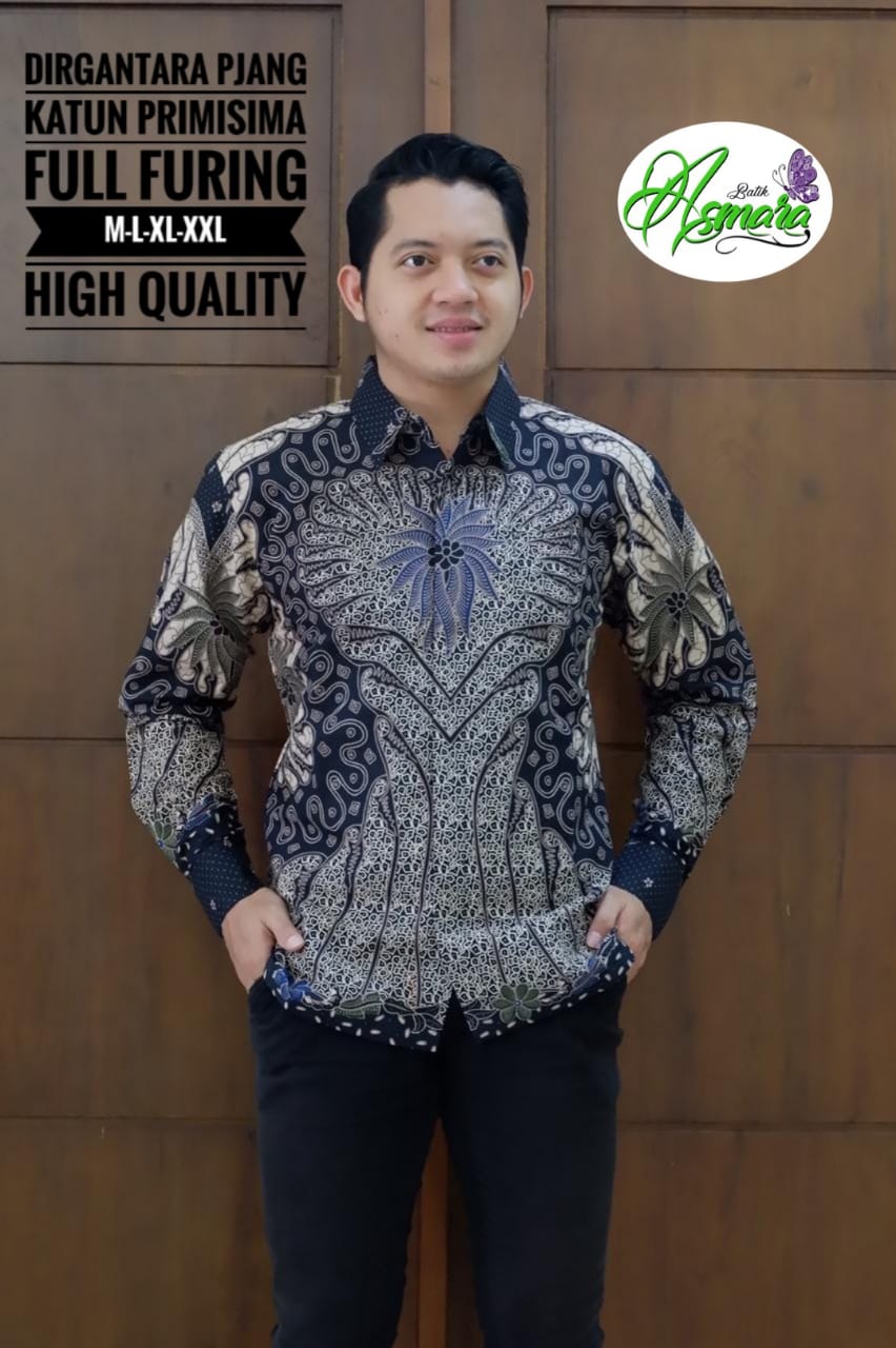 cover-DIRGANTARA Kemeja Batik Pria Solo Lengan Panjang Lapis Furing BY ASMARA-1