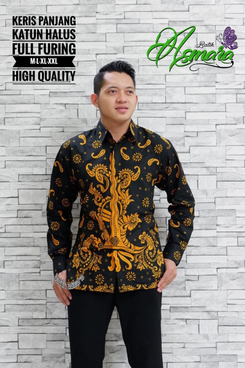 cover-KERIS Kemeja Batik Pria Solo Lengan Panjang Lapis Furing BY ASMARA-1